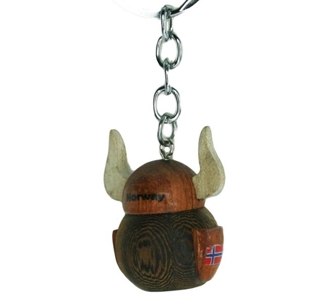 Main Image Keychain pompom viking, grey, small