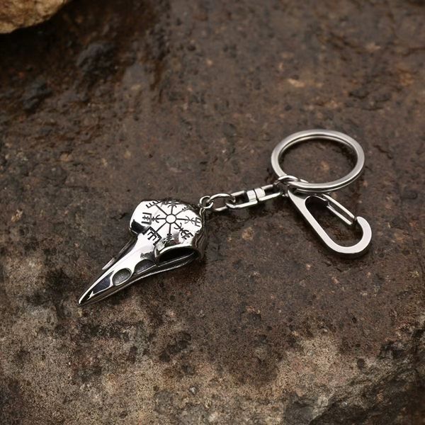 Hovedbilde Viking nøkkelring, Ravneskalle med vegviser