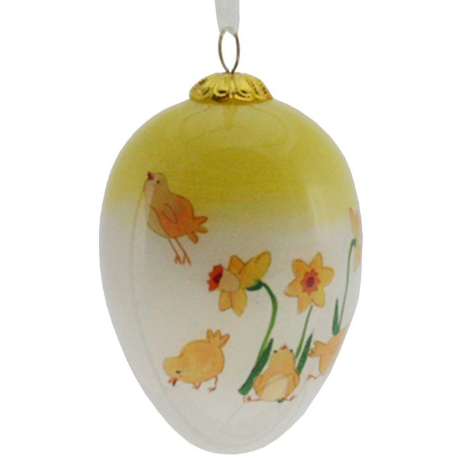 Main Image Easter egg, hand-painted, Easter chickens and ...