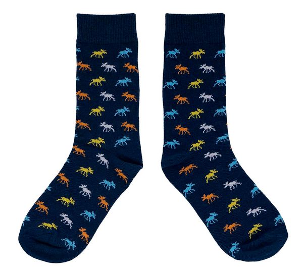 Main Image Socks, Moose, dark blue