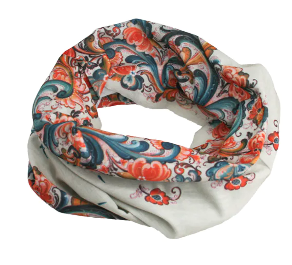Hovedbilde Hals, Rosemaling, hvit