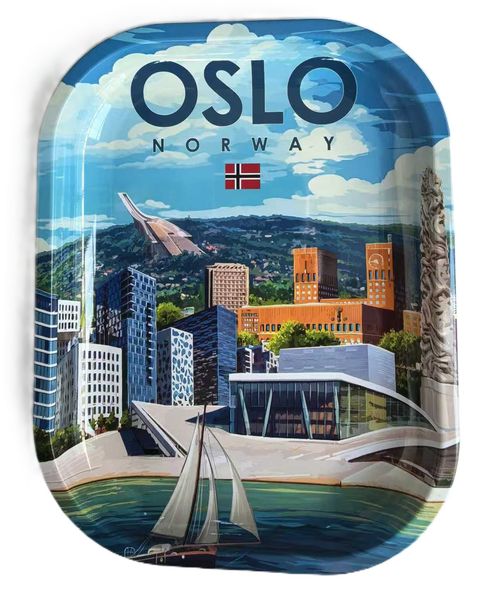 Hovedbilde Brett, Oslo retromotiv, metall