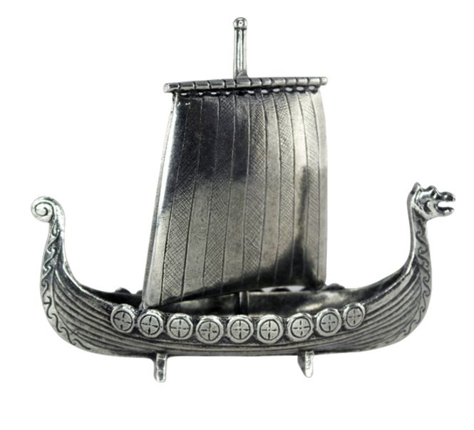 Main Image Viking ship with 9 shields Tinn-Per