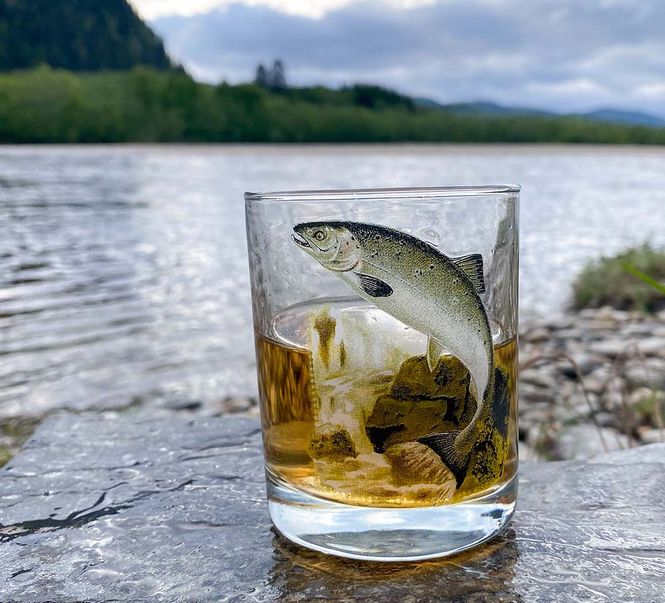 Main Image Whisky glass, salmon