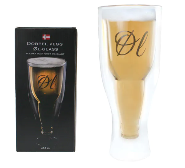 Main Image Ølglass dobbeltglass 