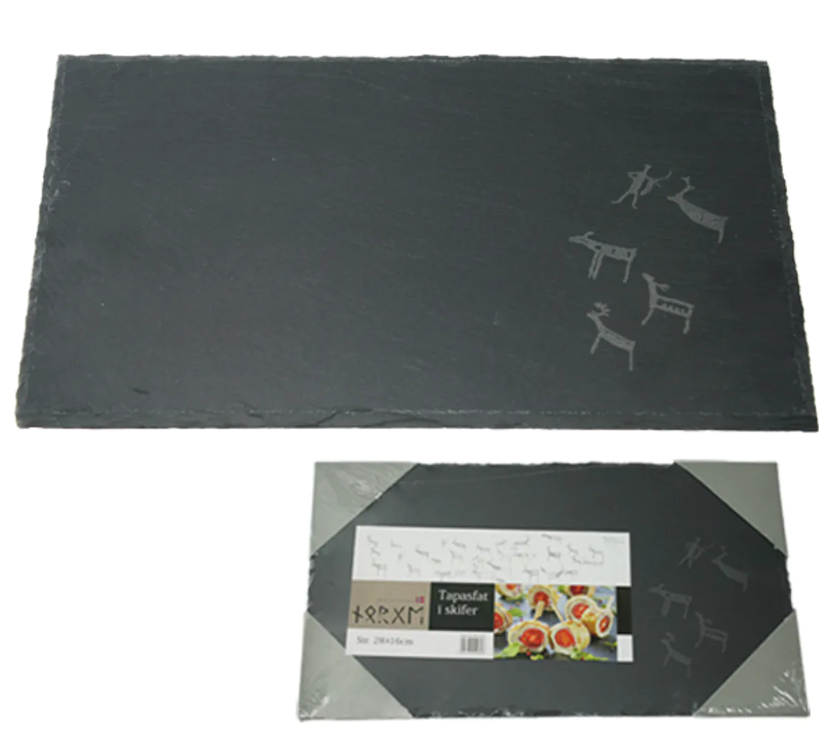 Small slate serving plate with petroglyphs
