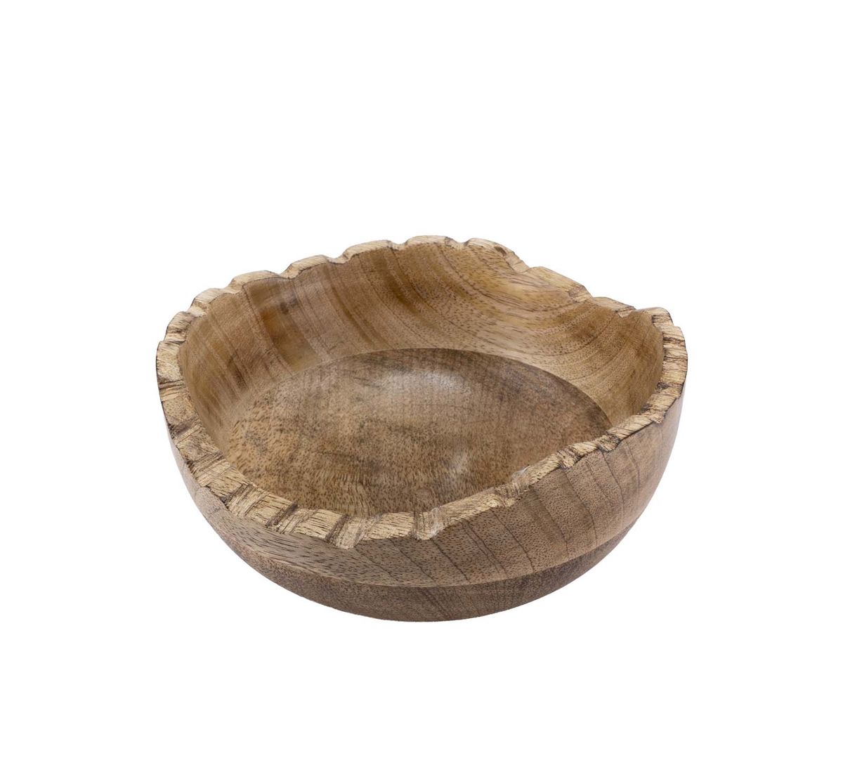 Antique bowl with cut edge, F-design