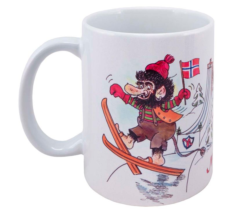 Mug troll on skis, Trondheim, Norway