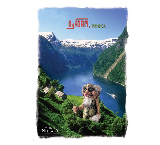 Main Image Poster, A3, troll by the fjord, NewForm, 2 sided