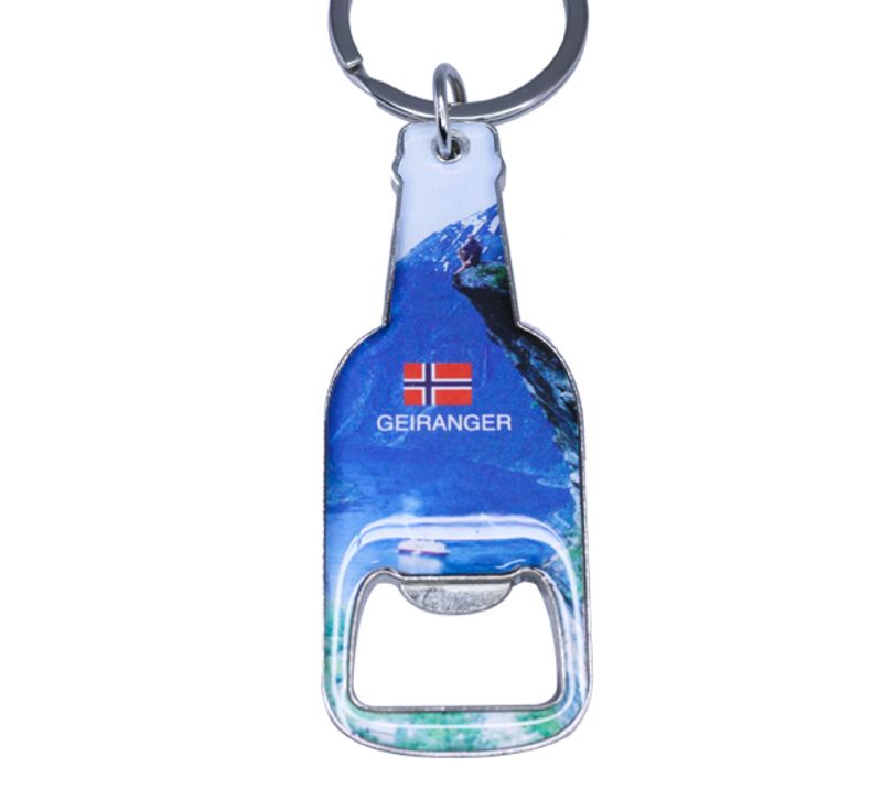 Nøkkelring, flaskeåpner, Geiranger