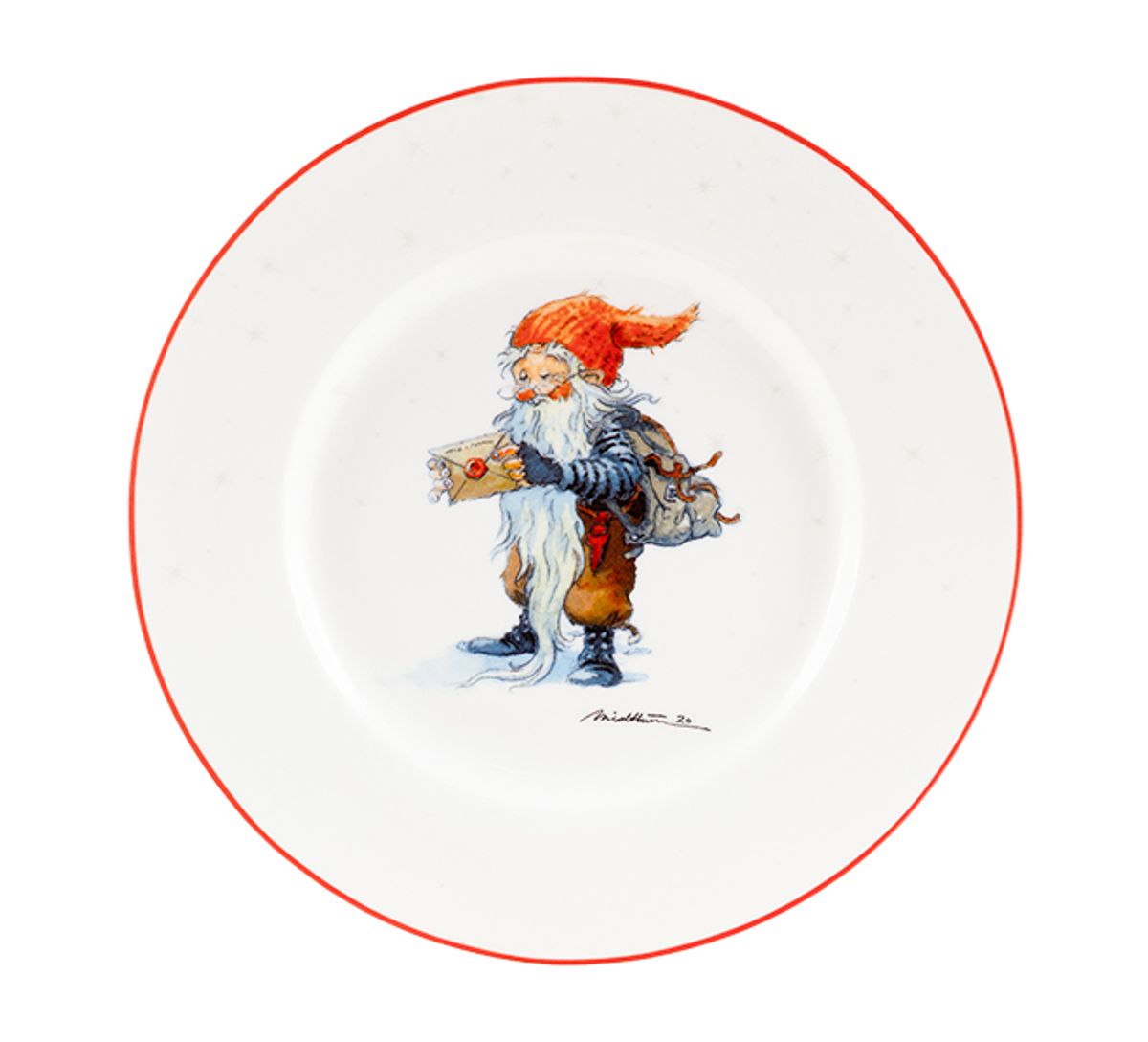 Asjett, Nisse med julepost 'Midthun' Nr 14