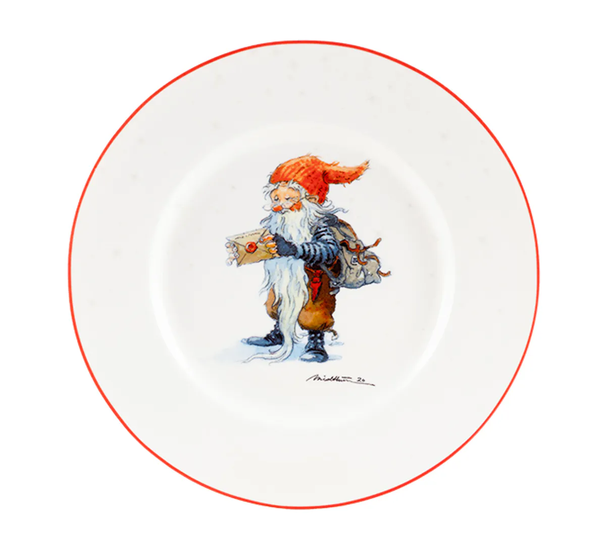 Asjett, Nisse med julepost 'Midthun' Nr 14