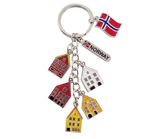 Main Image Keychain, houses of Bergen Brygge