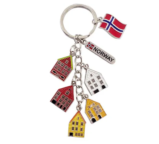 Main Image Keychain, houses of Bergen Brygge