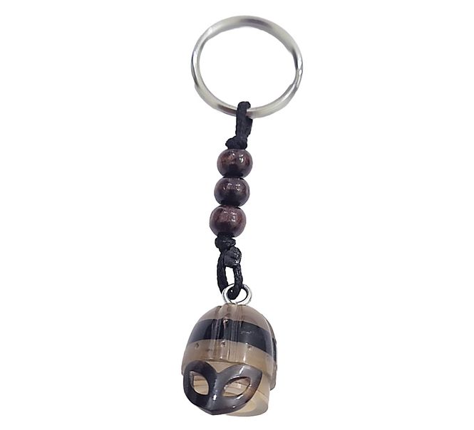 Main Image Keychain with viking helmet, made of horn
