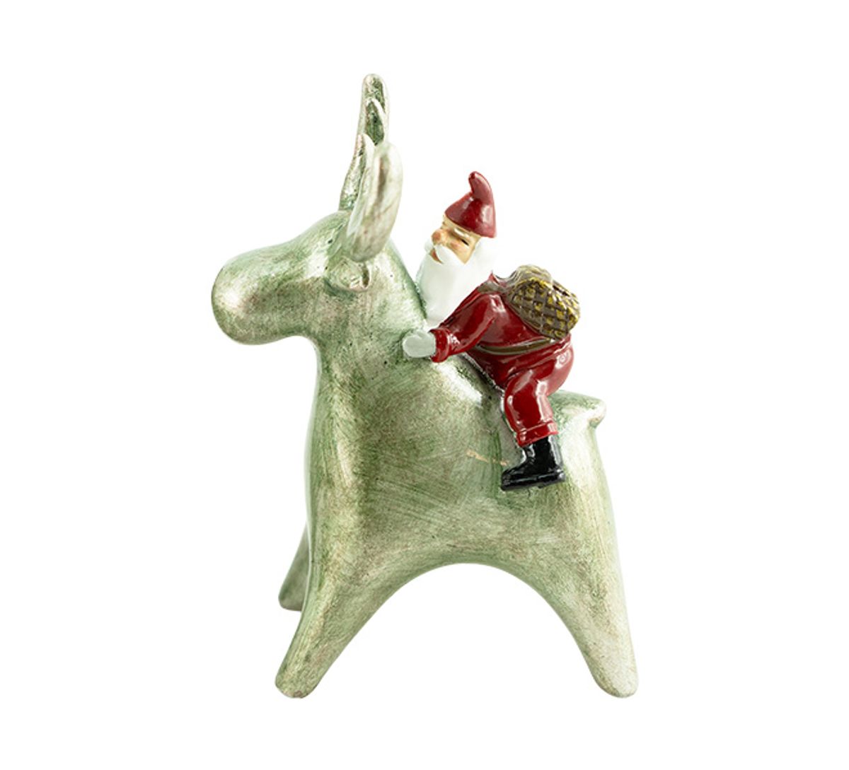 Santa on moose, Harvesttime