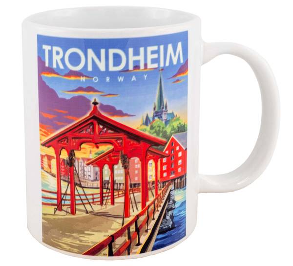 Main Image Mug, Trondheim, retro