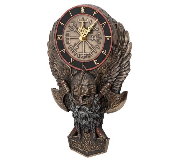 Hovedbilde Klokke, Viking med økser