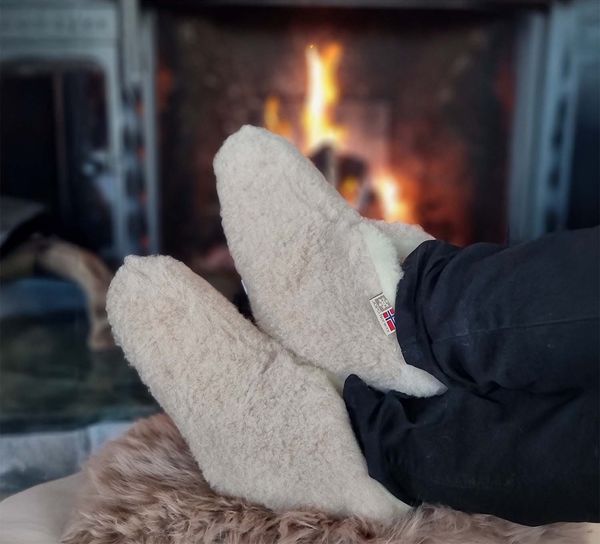 Main Image Jopo woolly slippers, nude, 100% merino wool