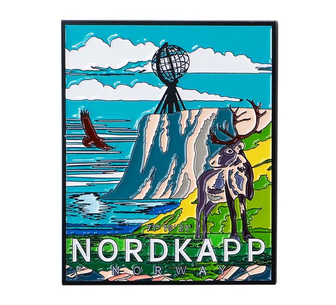 Main Image Magnet, Nordkapp, retro, metal