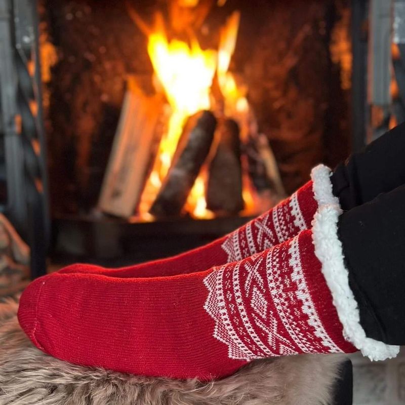 Snuggle sock, MARIUS® pattern, red/white