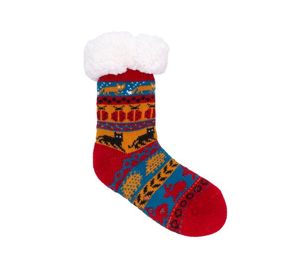 Main Image Snuggle socks, children, animal design, red