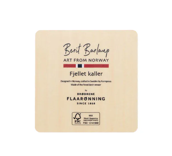 Hovedbilde Glassbrikke i bjørkelaminat, Nedover, Fjellet ...