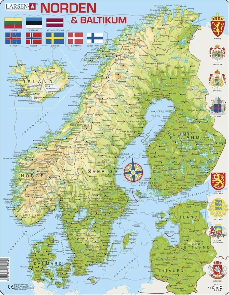 Puslespill Norden og Baltikum
