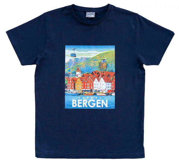 Hovedbilde T-skjorte, Bergen, retro