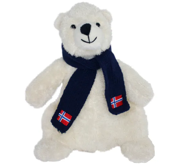 Main Image Sittende isbjørn, med skjerf, Norway