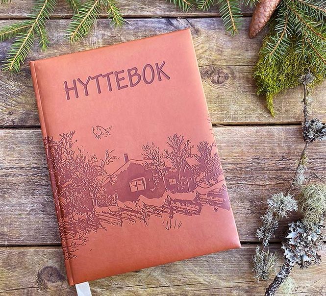 Main Image Cabin book with embossed cabin design