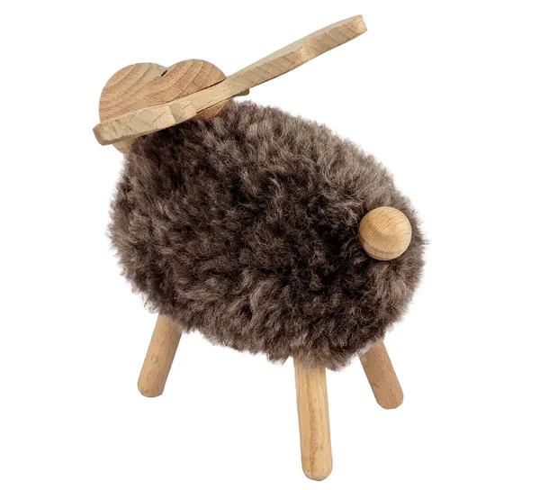 Main Image Moose made of wood, brown, fluffy, large