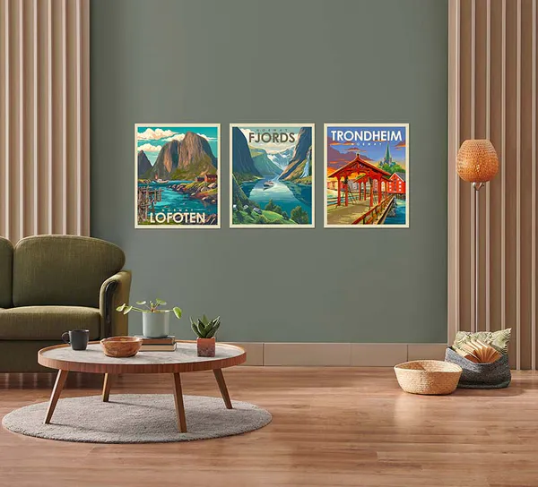 Main Image Poster, Tromsø, retro