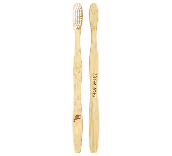 Main Image Bamboo toothbrush with moose