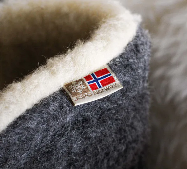 Hovedbilde Ulltøfler, grå, 100% merinoull