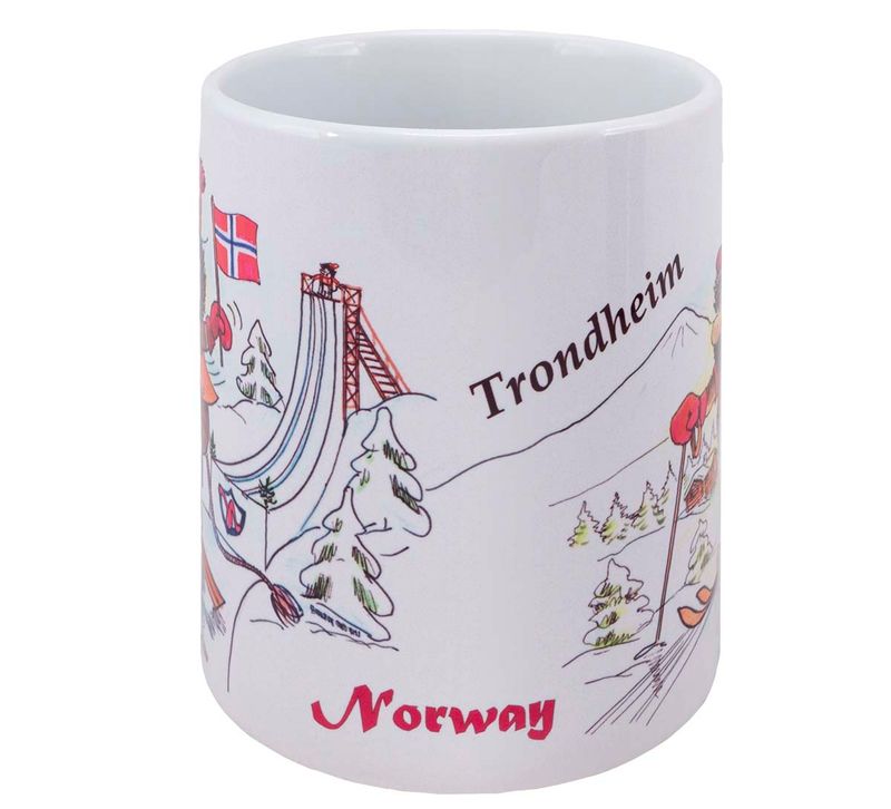 Mug troll on skis, Trondheim, Norway