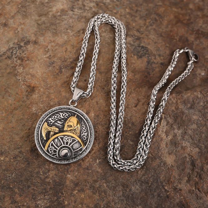 Hovedbilde Vikingsmykke, Viking med skjold