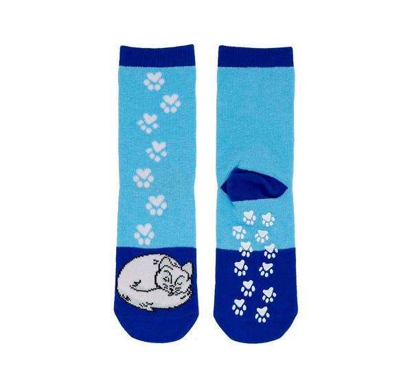 Hovedbilde Barnesokker med spor, Rev, blå