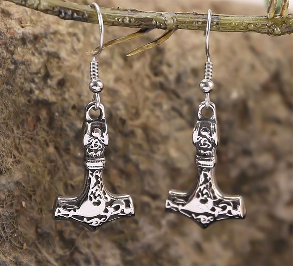 Main Image Earrings, Thor's hammer