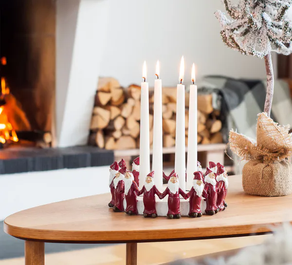 Main Image Advent candle stick, red, Harvesttime