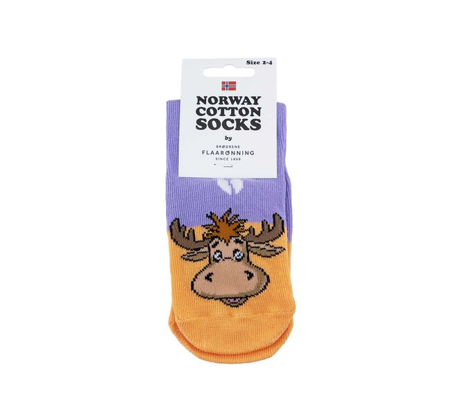 Main Image Children's socks with tracks, Moose, lilac