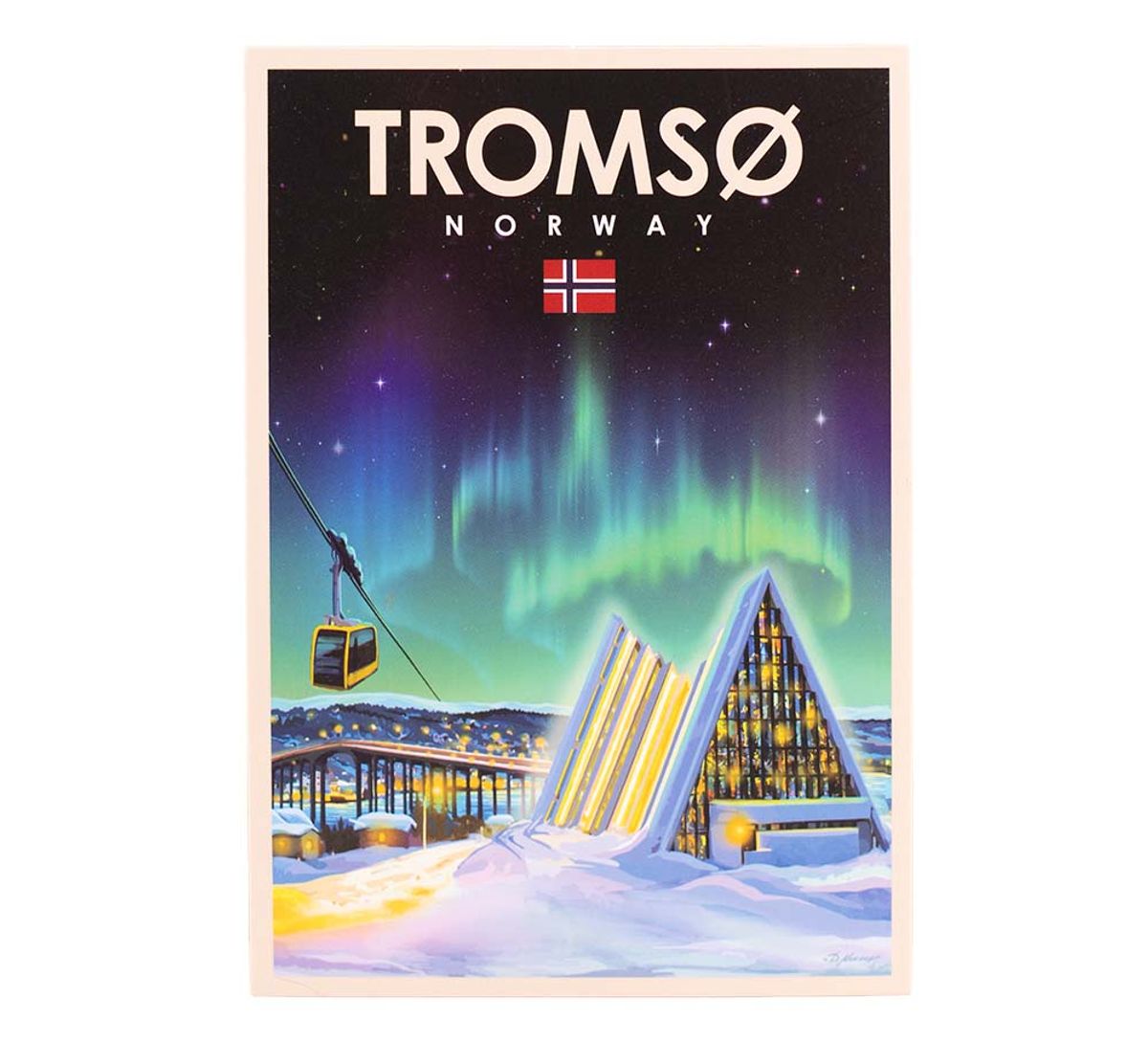 Postkort, Tromsø, retro