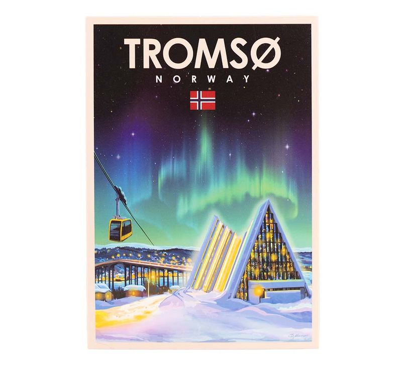 Postkort, Tromsø, retro