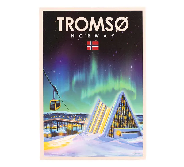Hovedbilde Postkort, Tromsø, retro