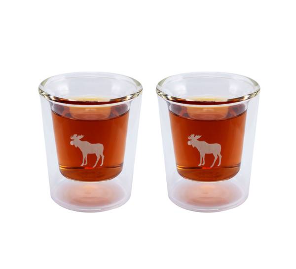 Main Image Shot glasses, Silver Moose, 2-pack