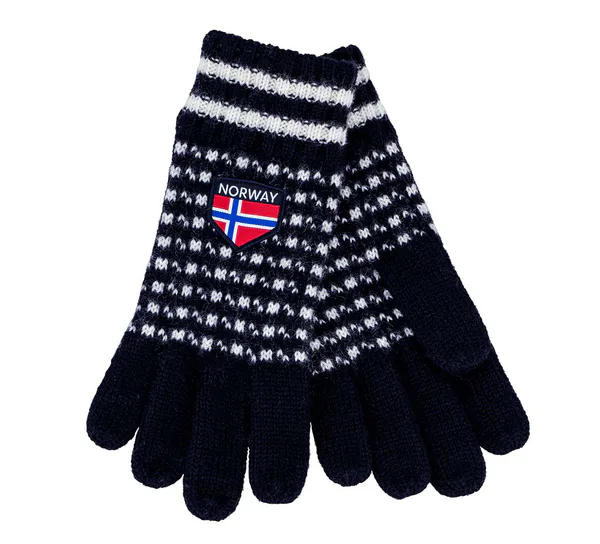 Main Image Woollen mittens, Islender pattern, black/white