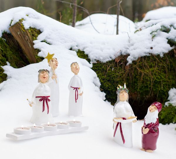 Hovedbilde Luciatog med telysholder, Harvesttime