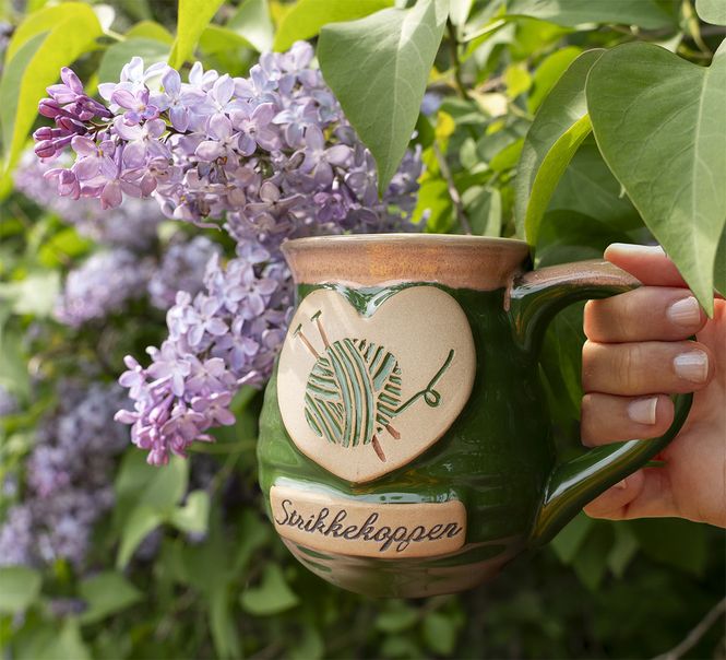 Main Image Knitting mug, forest green