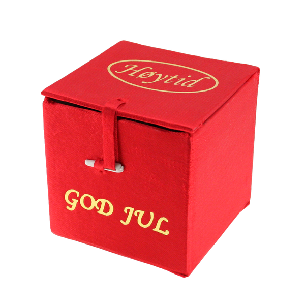 Hovedbilde Julekule, håndmalt, Nissen og julegrisen