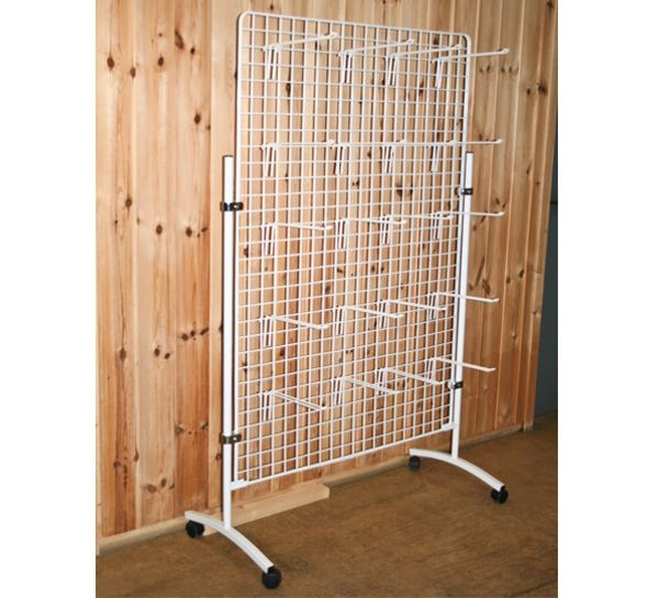 Main Image White wire stand, 2-sided